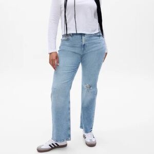 Gap 90s loose high rise jeans size 33/16R, color vintage light